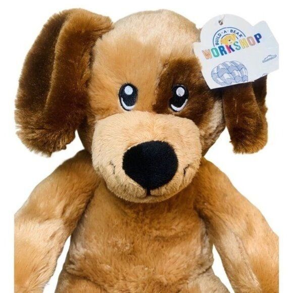 2016 Build A Bear DRECHT Chocolate Brown Puppy Dog Plush Stuffed Toy 17" - Picture 1 of 8